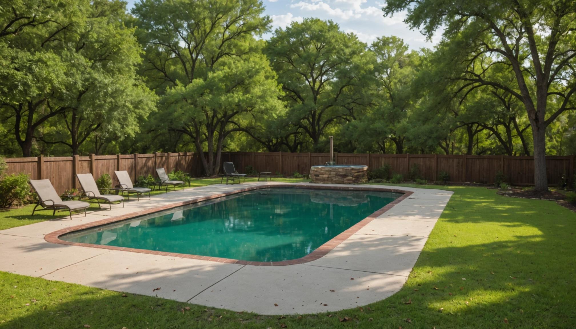 prevent leaves from accumulating in texas pool