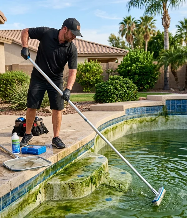 Expert Pool Algae Removal Green Pool Cleaning Services Near You