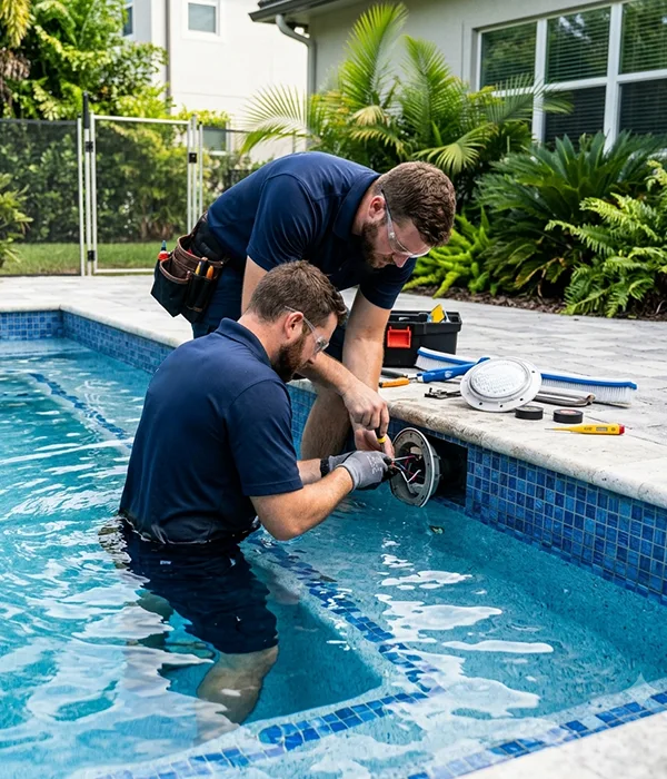 Service Location Template 1 Pool Light Repair for Allen TX Homes